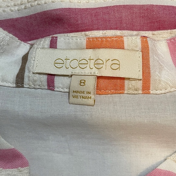ETCETERA Mackenzie Striped Henley Dress - Picture 5 of 7